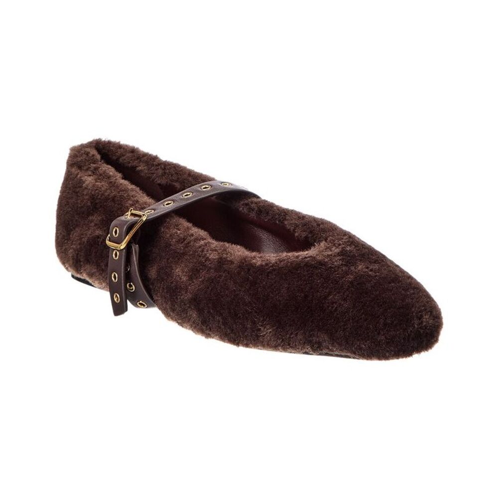 Madewell Remy Teddy & Leather Mary Jane, Brown